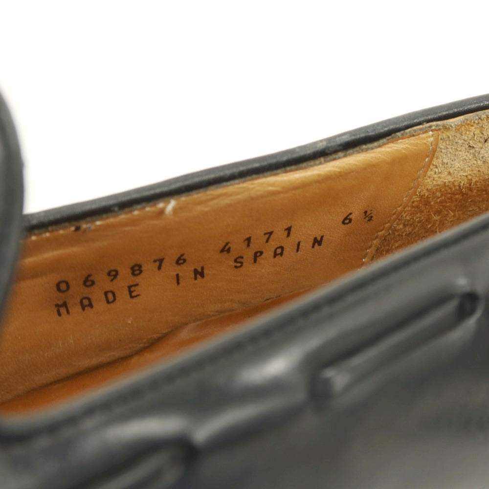 【中古】バーウィック BERWICK タッセルローファー ブラック【サイズ6 1/2】【 状態ランクC 】【 メンズ 】