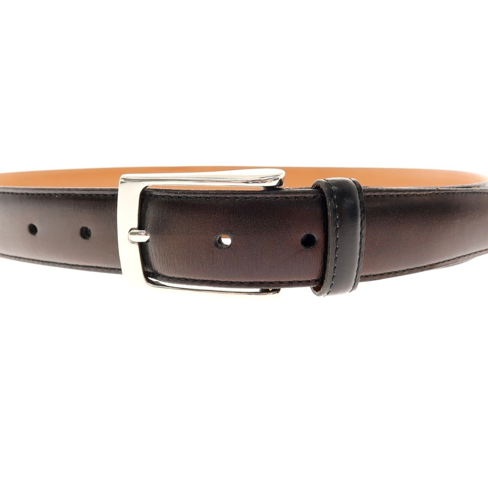 【中古】ユナイテッドアローズ UNITED ARROWS レザー ベルト ブラック【 85/34 】【 状態ランクB 】【 メンズ 】