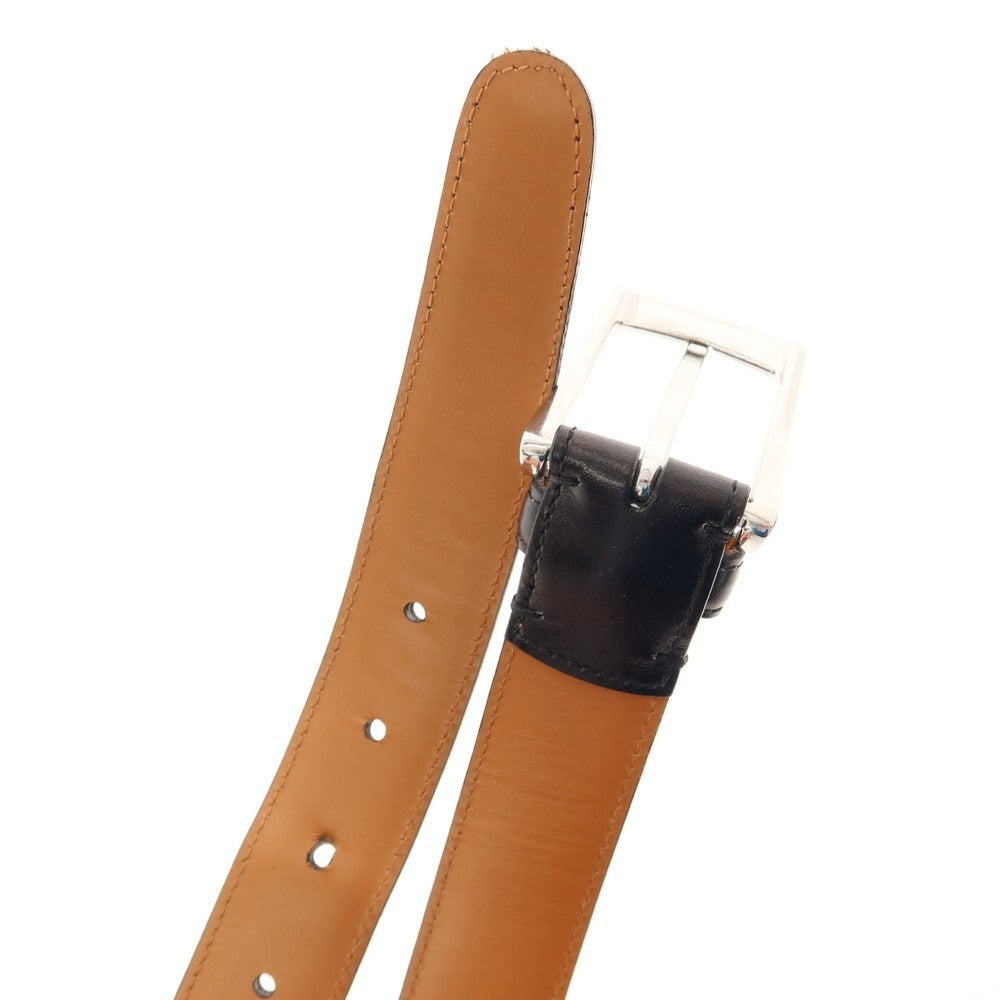 【中古】ユナイテッドアローズ UNITED ARROWS レザー ベルト ブラック【 85/34 】【 状態ランクB 】【 メンズ 】