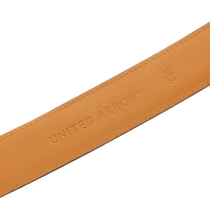 【中古】ユナイテッドアローズ UNITED ARROWS レザー ベルト ブラック【 85/34 】【 状態ランクB 】【 メンズ 】
