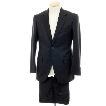 【中古】ポールスミス Paul Smith SUPER130’S ウール 2つボタンスーツ ブラック【 S 】【 状態ランクB 】【 メンズ 】