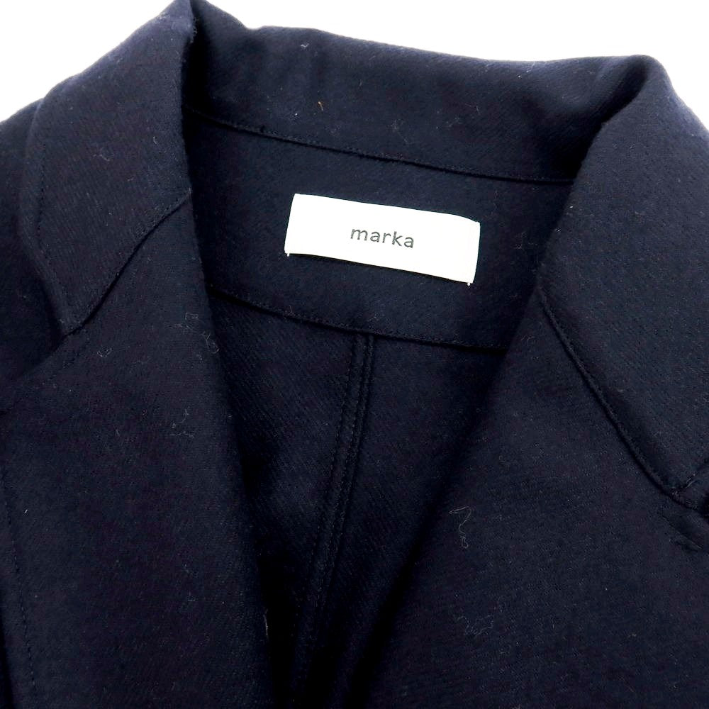 【中古】マーカ marka ウール 3B カジュアルジャケット ネイビー【 1 】【 状態ランクB 】【 メンズ 】