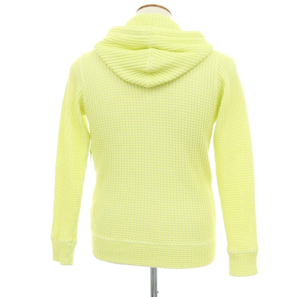 【中古】シーグリーン Seagreen コットンポリエステル ダブルジップ パーカー ネオングリーンxホワイト【サイズ3】【 状態ランクB 】【 メンズ 】