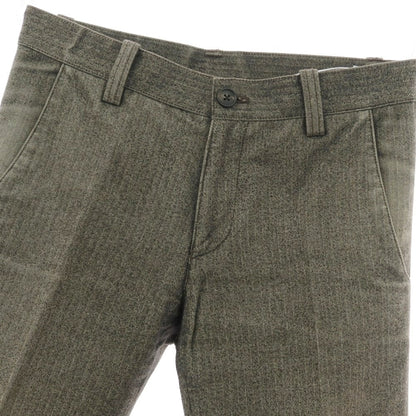 【中古】ピーエス ポールスミス PS Paul Smith コットン ヘリンボーン カジュアルスラックスパンツ ブラックxアイボリー系【 S 】【 状態ランクC 】【 メンズ 】