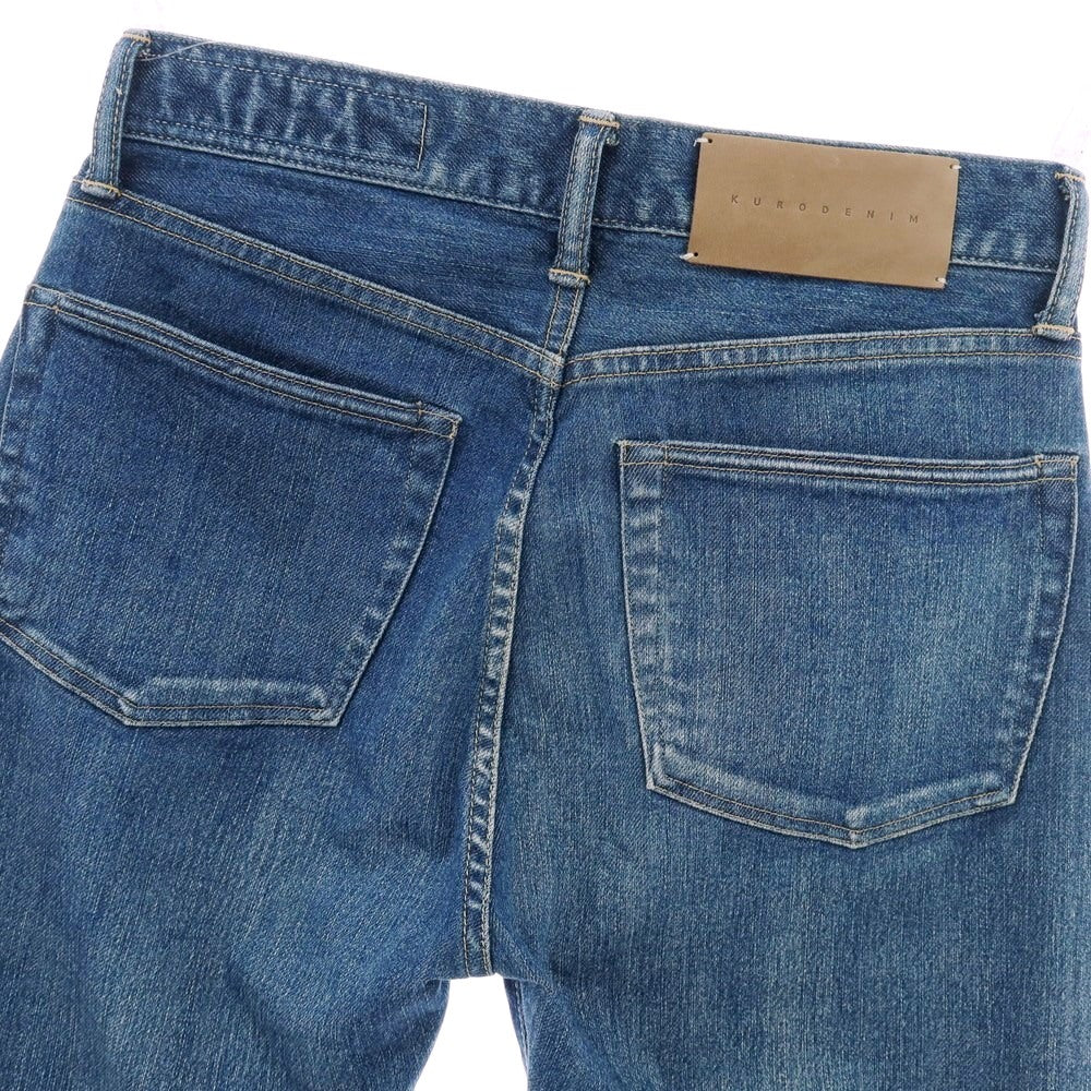 【中古】クロ KURO ストレッチ コットン デニムパンツ ジーンズ ブルー【サイズ28】【 状態ランクC 】【 メンズ 】[CPD]