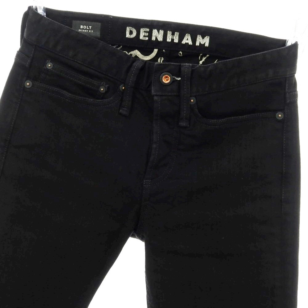 【中古】デンハム DENHAM ストレッチ コットンレーヨンポリエステル デニムパンツ ジーンズ ブラック【 28 】【 状態ランクB 】【 メンズ 】