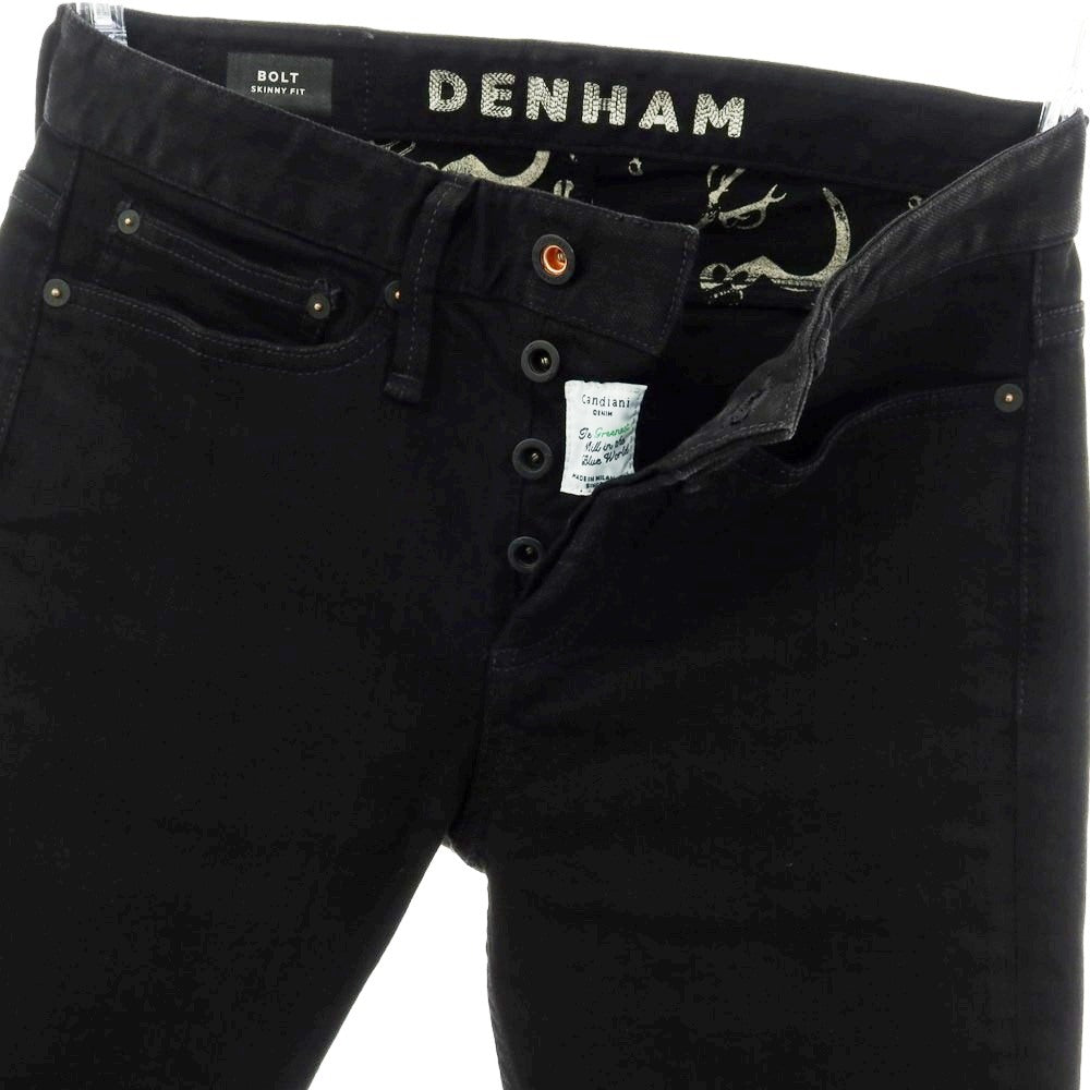 【中古】デンハム DENHAM ストレッチ コットンレーヨンポリエステル デニムパンツ ジーンズ ブラック【 28 】【 状態ランクB 】【 メンズ 】