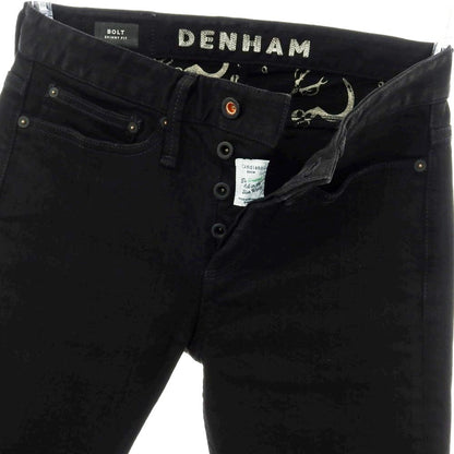 【中古】デンハム DENHAM ストレッチ コットンレーヨンポリエステル デニムパンツ ジーンズ ブラック【 28 】【 状態ランクB 】【 メンズ 】