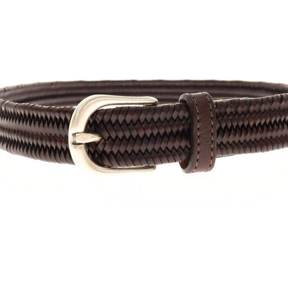 【中古】サドラーズ Saddlers エラスティックレザー メッシュベルト ダークブラウン【 75/90 】【 状態ランクB 】【 メンズ 】