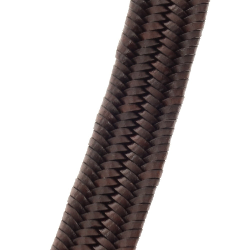 【中古】サドラーズ Saddlers エラスティックレザー メッシュベルト ダークブラウン【 75/90 】【 状態ランクB 】【 メンズ 】