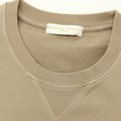 【中古】ダニエルフィエゾーリ DANIELE FIESOLI ストレッチ コットン クルーネック スウェット ベージュ【 S 】【 状態ランクB 】【 メンズ 】