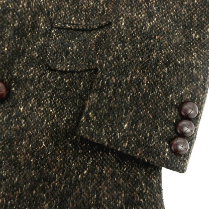 【中古】エトネ ETONNE ウールシルク ダブルブレストコート ブラウン【 M 】【 状態ランクA 】【 メンズ 】