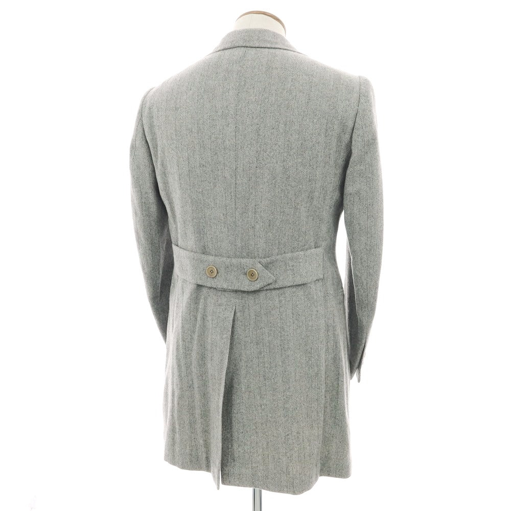 【中古】ガイオラ GAiOLA ウールカシミヤ チェスターフィールドコート グレー【 46 】【 状態ランクB 】【 メンズ 】