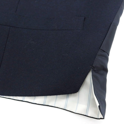 【中古】バタクハウスカット batak house cut ウール ダブル6B ドレス系ジレ ベスト ネイビー【 34 】【 状態ランクB 】【 メンズ 】