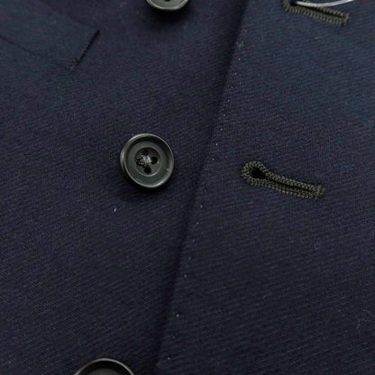 【中古】バタクハウスカット batak house cut ウール ダブル6B ドレス系ジレ ベスト ネイビー【 34 】【 状態ランクB 】【 メンズ 】