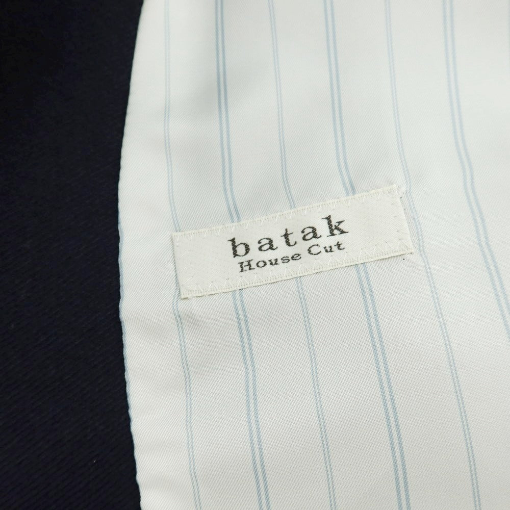 【中古】バタクハウスカット batak house cut ウール ダブル6B ドレス系ジレ ベスト ネイビー【 34 】【 状態ランクB 】【 メンズ 】