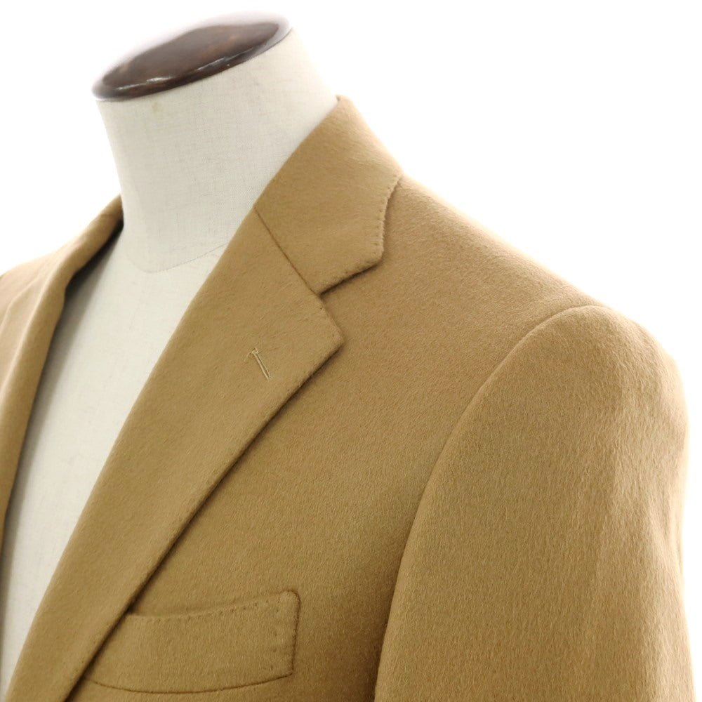 【中古】ポールスチュアート PAUL STUART カシミヤ 2B テーラードジャケット キャメル【 表記なし（L位） 】【 状態ランクB 】【 メンズ 】