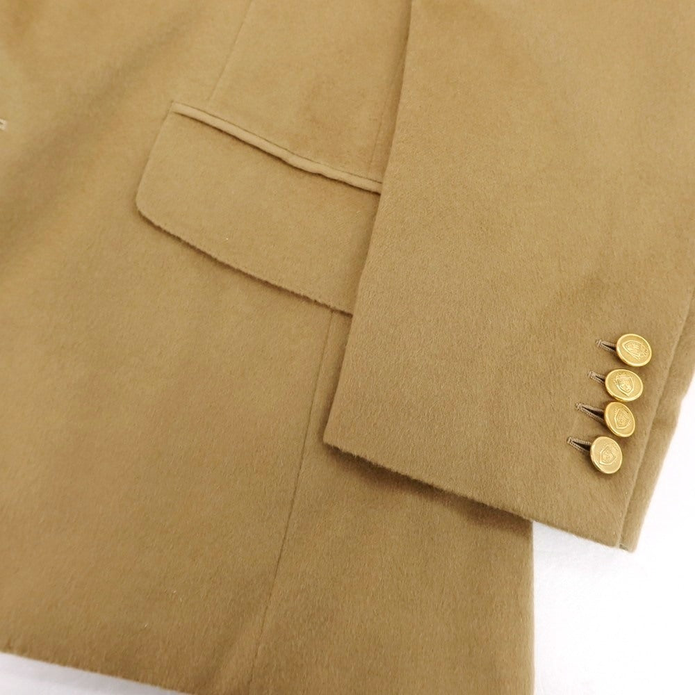 【中古】ポールスチュアート PAUL STUART カシミヤ 2B テーラードジャケット キャメル【 表記なし（L位） 】【 状態ランクB 】【 メンズ 】