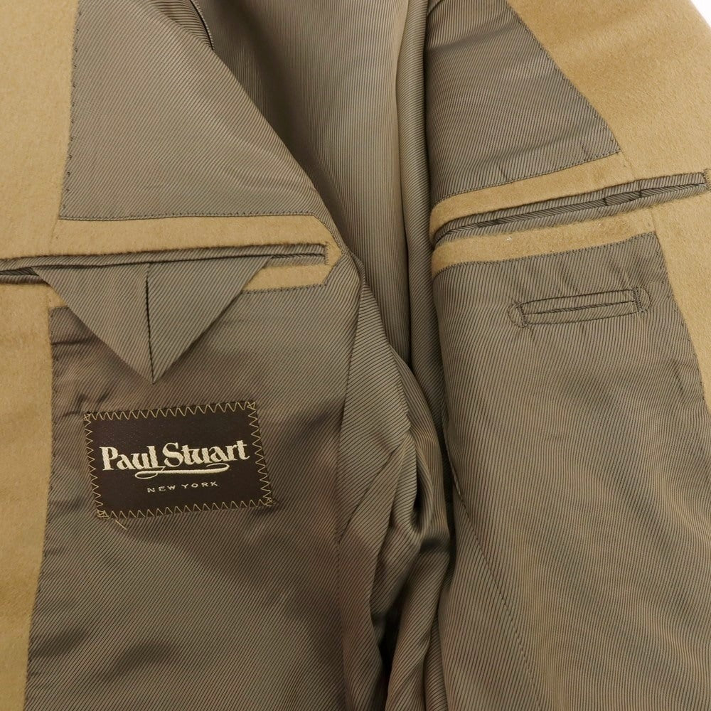 【中古】ポールスチュアート PAUL STUART カシミヤ 2B テーラードジャケット キャメル【 表記なし（L位） 】【 状態ランクB 】【 メンズ 】