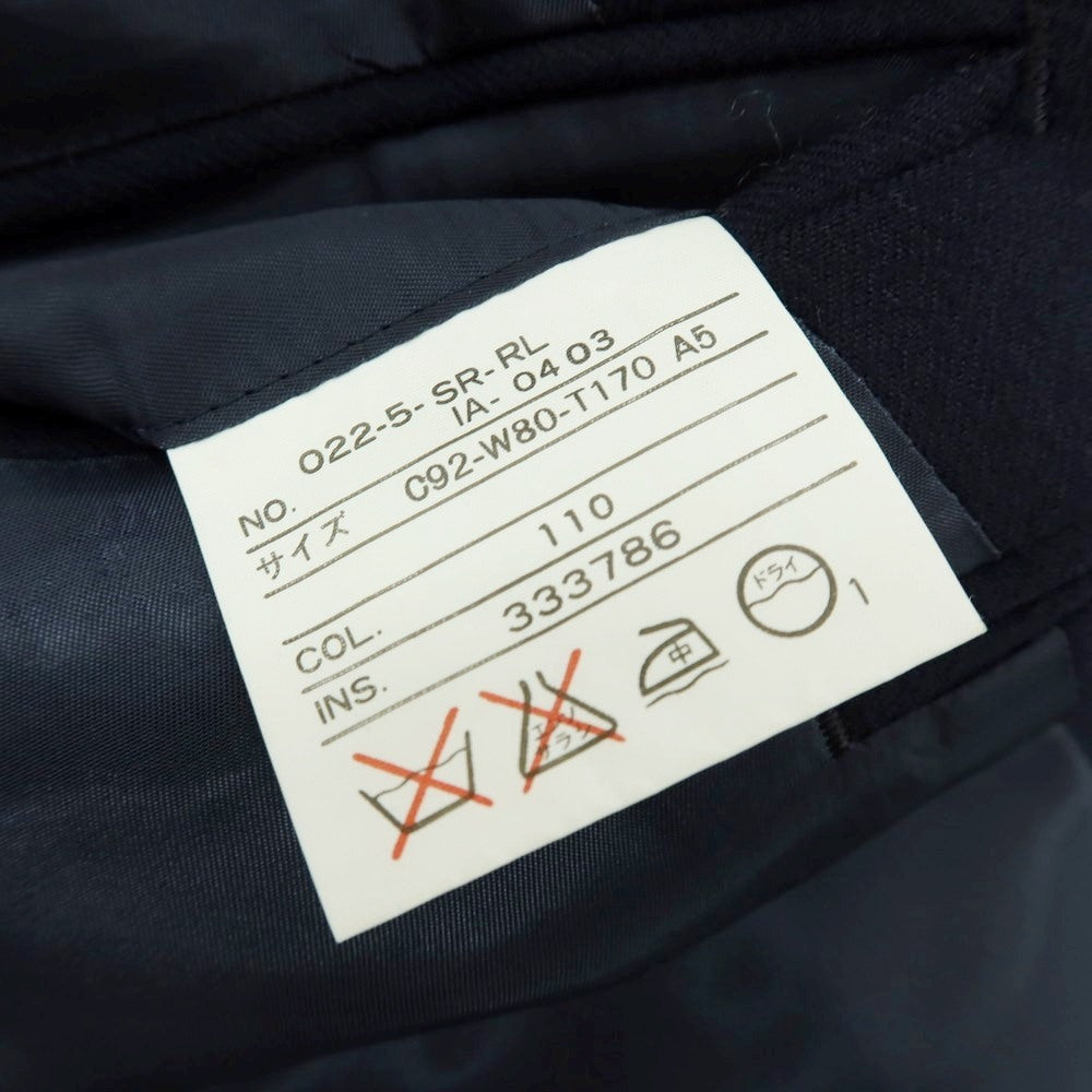 【中古】ポロ ラルフローレン Polo Ralph Lauren ウール ダブル6B テーラードジャケット ネイビー【 A5 】【 状態ランクB 】【 メンズ 】