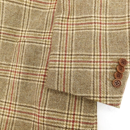 【中古】オラッツィオ ルチアーノ Orazio Luciano ウール チェック 3B カジュアルジャケット ブラウン【 46 】【 状態ランクB 】【 メンズ 】