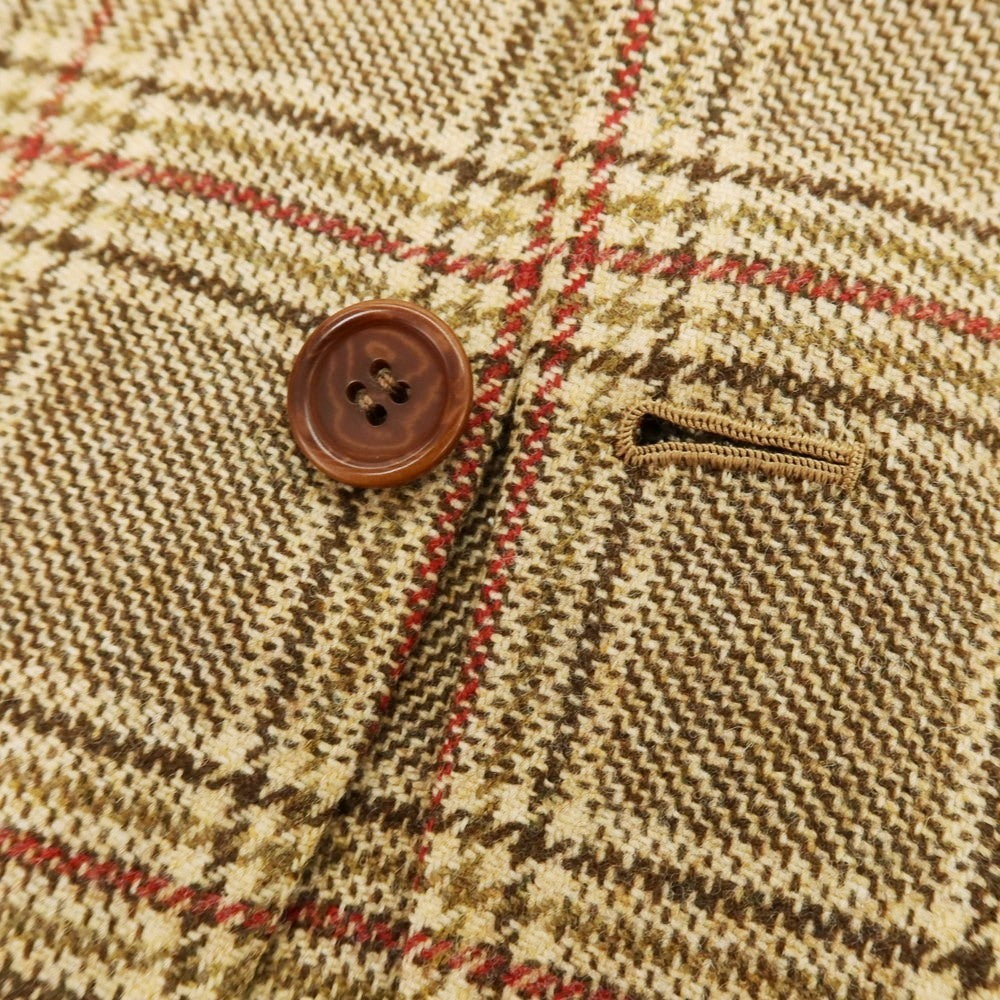 【中古】オラッツィオ ルチアーノ Orazio Luciano ウール チェック 3B カジュアルジャケット ブラウン【 46 】【 状態ランクB 】【 メンズ 】