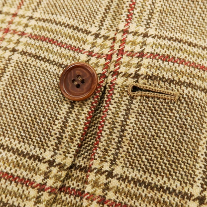 【中古】オラッツィオ ルチアーノ Orazio Luciano ウール チェック 3B カジュアルジャケット ブラウン【 46 】【 状態ランクB 】【 メンズ 】