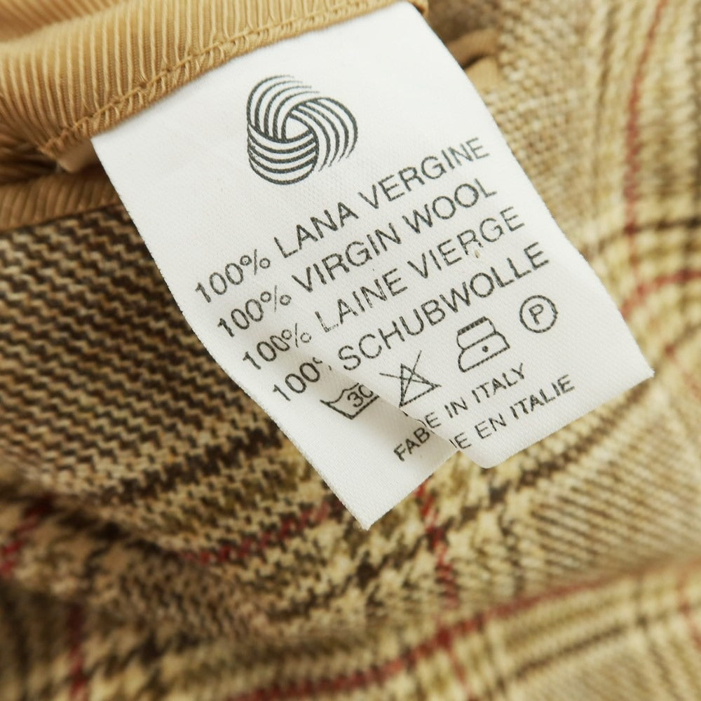 【中古】オラッツィオ ルチアーノ Orazio Luciano ウール チェック 3B カジュアルジャケット ブラウン【 46 】【 状態ランクB 】【 メンズ 】