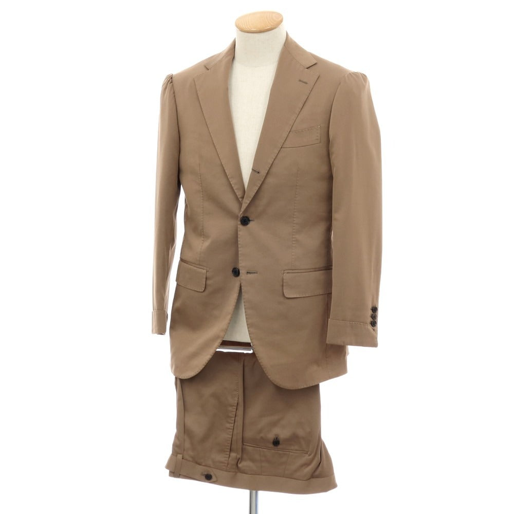 【中古】ブリッラ ペル イル グスト Brilla per il gusto コットンウールシルク 3つボタンスーツ ブラウン【サイズ44】【 状態ランクB 】【 メンズ 】