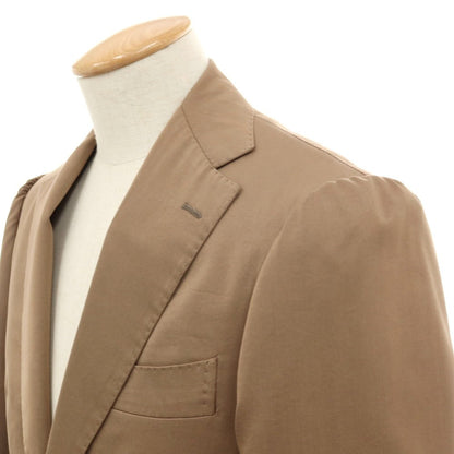 【中古】ブリッラ ペル イル グスト Brilla per il gusto コットンウールシルク 3つボタンスーツ ブラウン【 44 】【 状態ランクB 】【 メンズ 】 []
