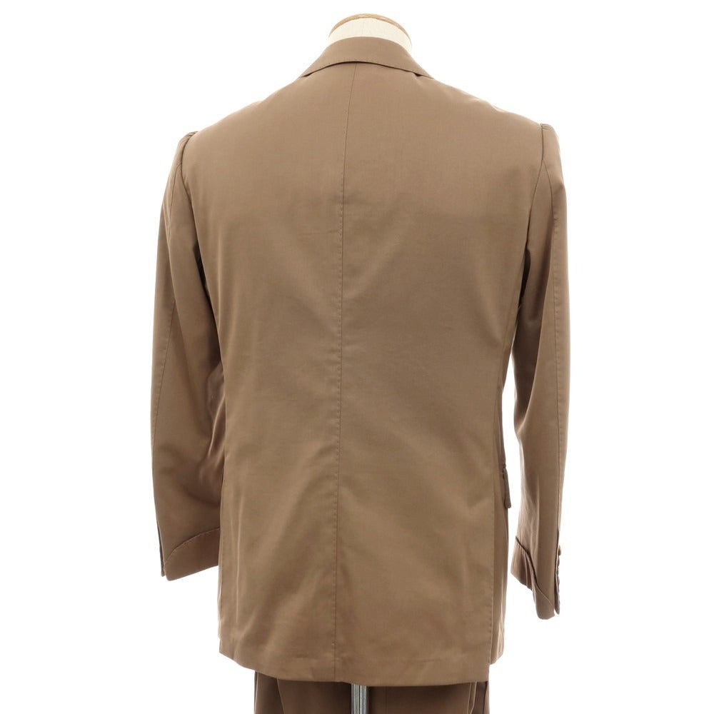 【中古】ブリッラ ペル イル グスト Brilla per il gusto コットンウールシルク 3つボタンスーツ ブラウン【 44 】【 状態ランクB 】【 メンズ 】 []