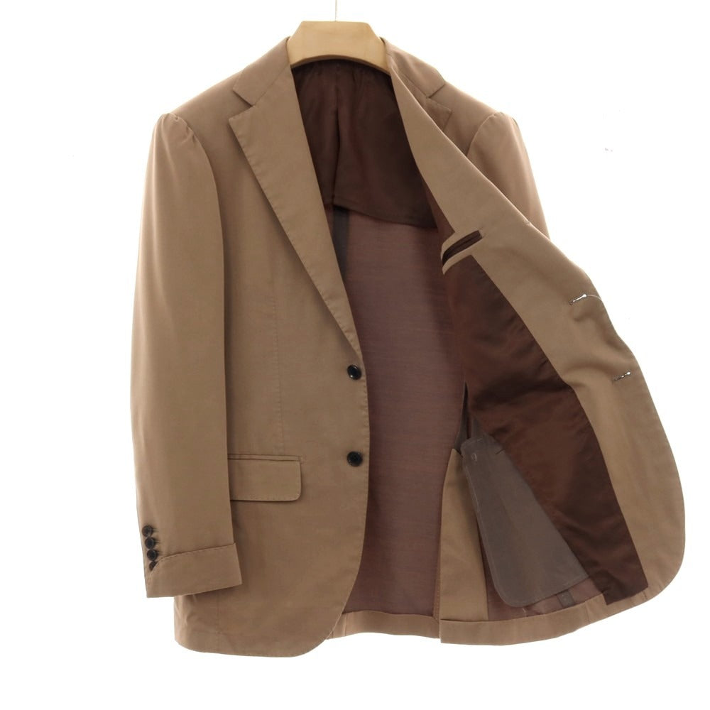 【中古】ブリッラ ペル イル グスト Brilla per il gusto コットンウールシルク 3つボタンスーツ ブラウン【 44 】【 状態ランクB 】【 メンズ 】 []