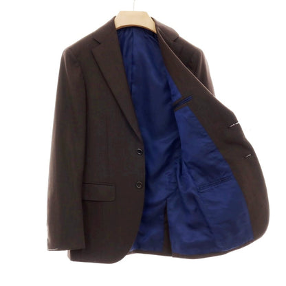 【中古】【未使用】ブリッラ ペル イル グスト Brilla per il gusto ウール 3つボタンスーツ ダークブラウン【 44 】【 状態ランクS 】【 メンズ 】 [APD]