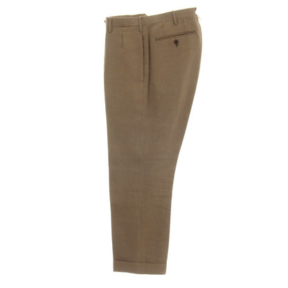 【中古】カモシタ camoshita リネンコットン 3つボタンスーツ ブラウン【サイズ46】【 状態ランクB 】【 メンズ 】