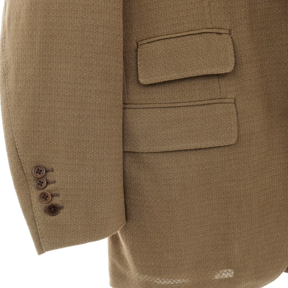 【中古】カモシタ camoshita リネンコットン 3つボタンスーツ ブラウン【サイズ46】【 状態ランクB 】【 メンズ 】
