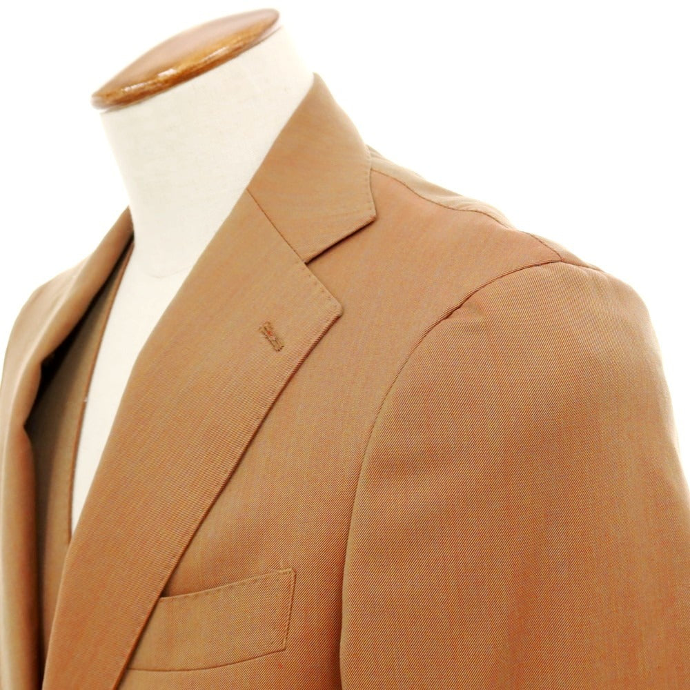 【中古】アルチザン ARTISAN ウール スリーピース 2つボタンスーツ オレンジブラウン系【 サイズM 】【 状態ランクC 】【 メンズ 】 [APD]