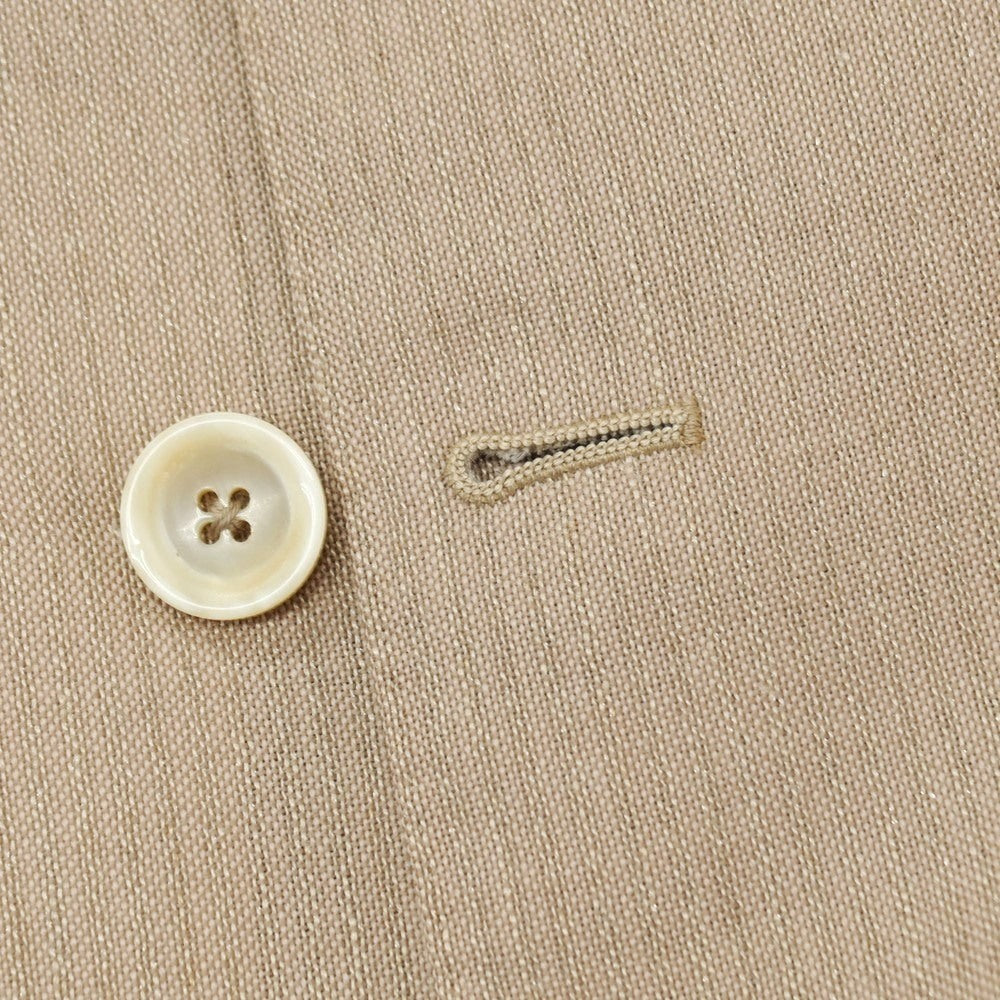 【中古】パイデア PAIDEIA ウールリネンナイロン 6B ダブルスーツ ベージュ【サイズ46】【 状態ランクA 】【 メンズ 】