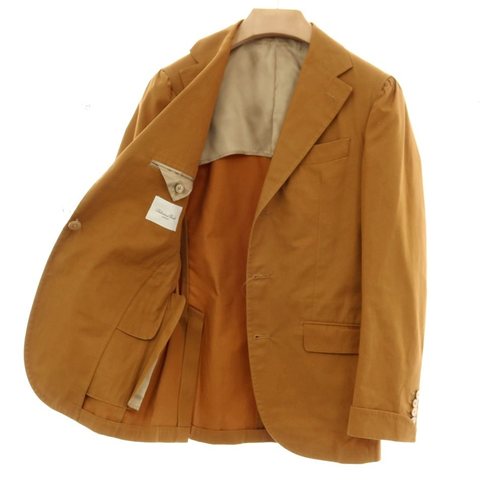 【中古】サルヴァトーレピッコロ Salvatore Piccolo コットン系 3つボタンスーツ ブラウン【サイズ44】【 状態ランクB 】【 メンズ 】