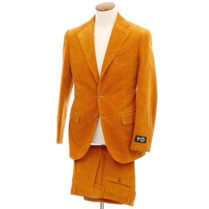 【中古】【未使用】イコライ ICHORAI ストレッチコーデュロイ 2つボタンスーツ オレンジ【 46 】【 状態ランクS 】【 メンズ 】