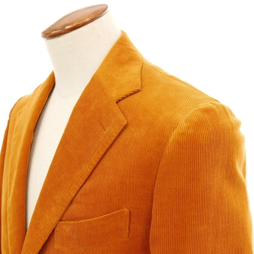 【中古】【未使用】イコライ ICHORAI ストレッチコーデュロイ 2つボタンスーツ オレンジ【 サイズ46 】【 状態ランクS 】【 メンズ 】 [APD]
