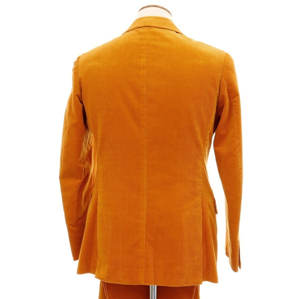 【中古】【未使用】イコライ ICHORAI ストレッチコーデュロイ 2つボタンスーツ オレンジ【 46 】【 状態ランクS 】【 メンズ 】