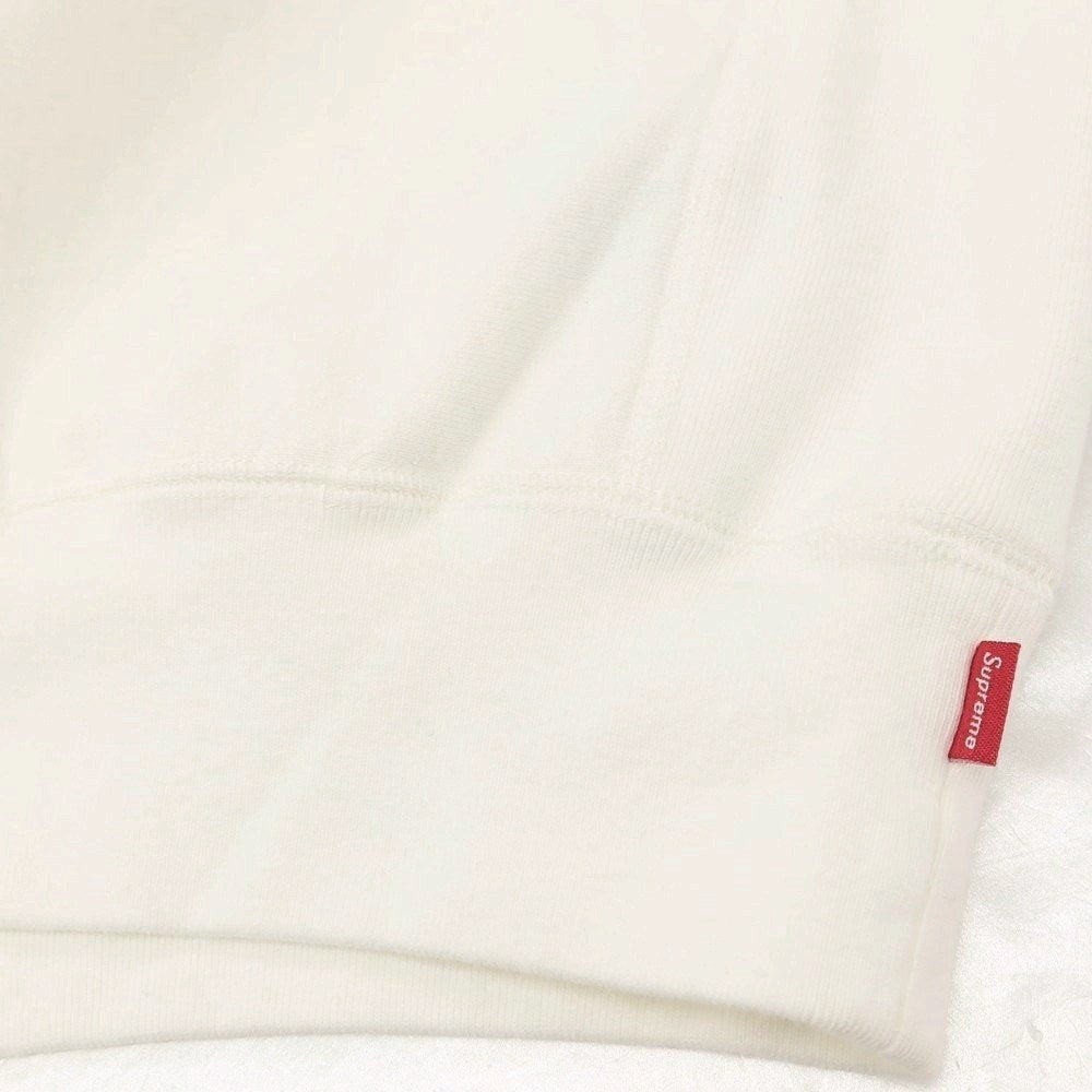 【中古】シュプリーム Supreme 2025年春夏 Washed Box Logo Crewneck スウェット ホワイト【サイズM】【 状態ランクB 】【 メンズ 】[BPD]