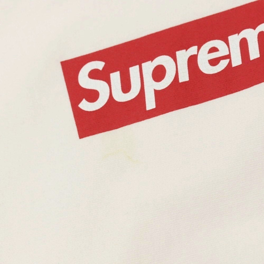 【中古】シュプリーム Supreme 2025年春夏 Washed Box Logo Crewneck スウェット ホワイト【サイズM】【 状態ランクB 】【 メンズ 】[BPD]