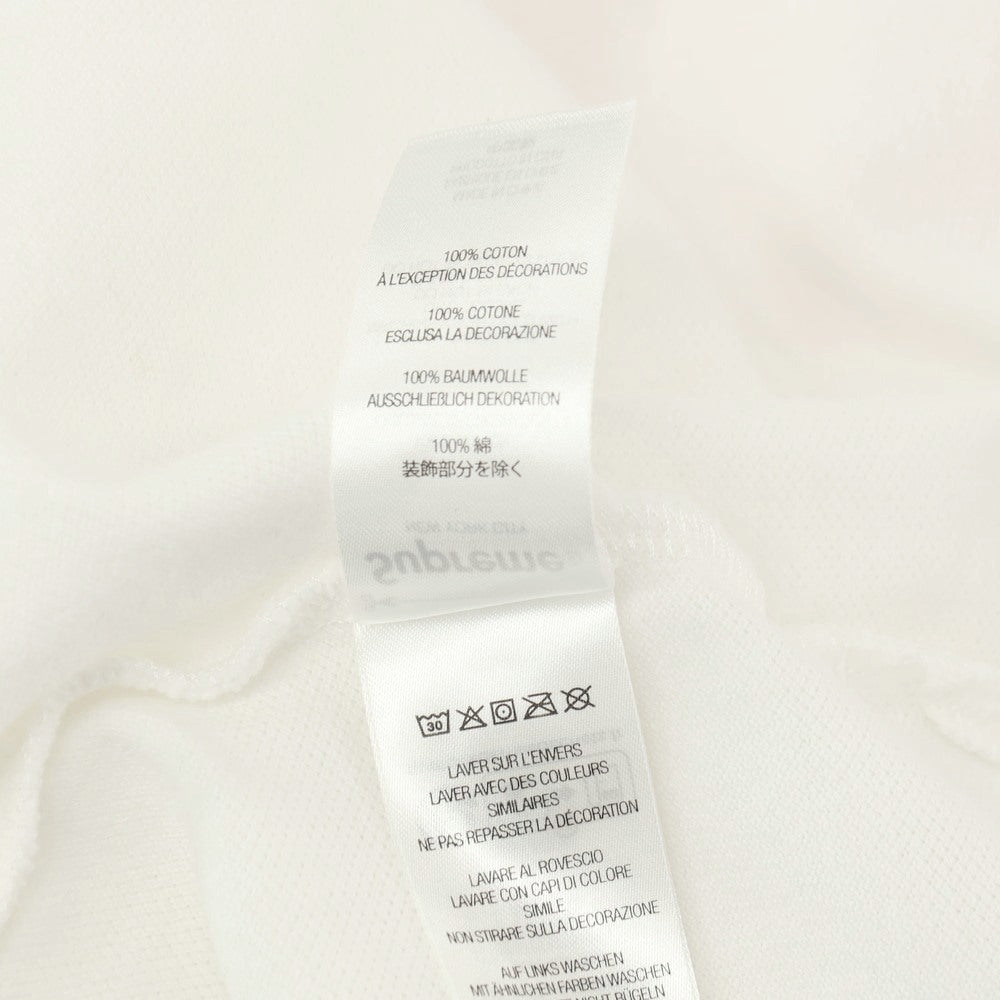 【中古】シュプリーム Supreme 2025年秋冬 Twill Applique Polo コットン 鹿の子 半袖ポロシャツ ホワイト【 XL 】【 状態ランクA 】【 メンズ 】