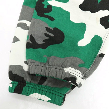 【中古】シュプリーム Supreme 2025年秋冬 Small Box Sweatpant カモフラ スウェットパンツ グリーンxグレー【 S 】【 状態ランクB 】【 メンズ 】