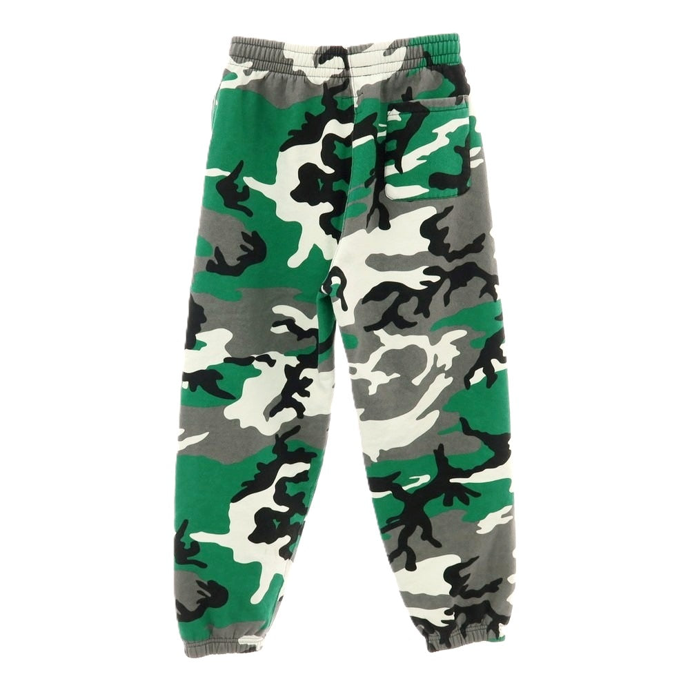 【中古】シュプリーム Supreme 2025年秋冬 Small Box Sweatpant カモフラ スウェットパンツ グリーンxグレー【サイズS】【 状態ランクB 】【 メンズ 】[BPD]