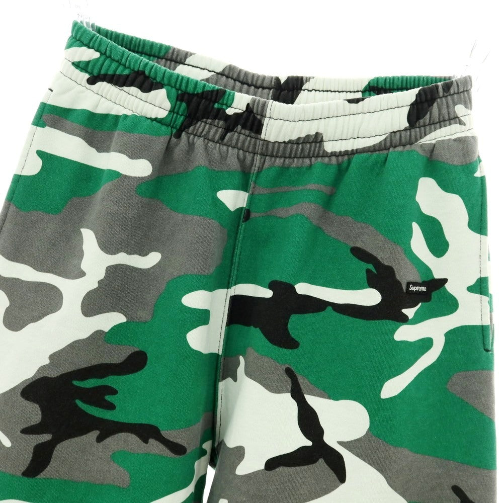 【中古】シュプリーム Supreme 2025年秋冬 Small Box Sweatpant カモフラ スウェットパンツ グリーンxグレー【サイズS】【 状態ランクB 】【 メンズ 】[BPD]
