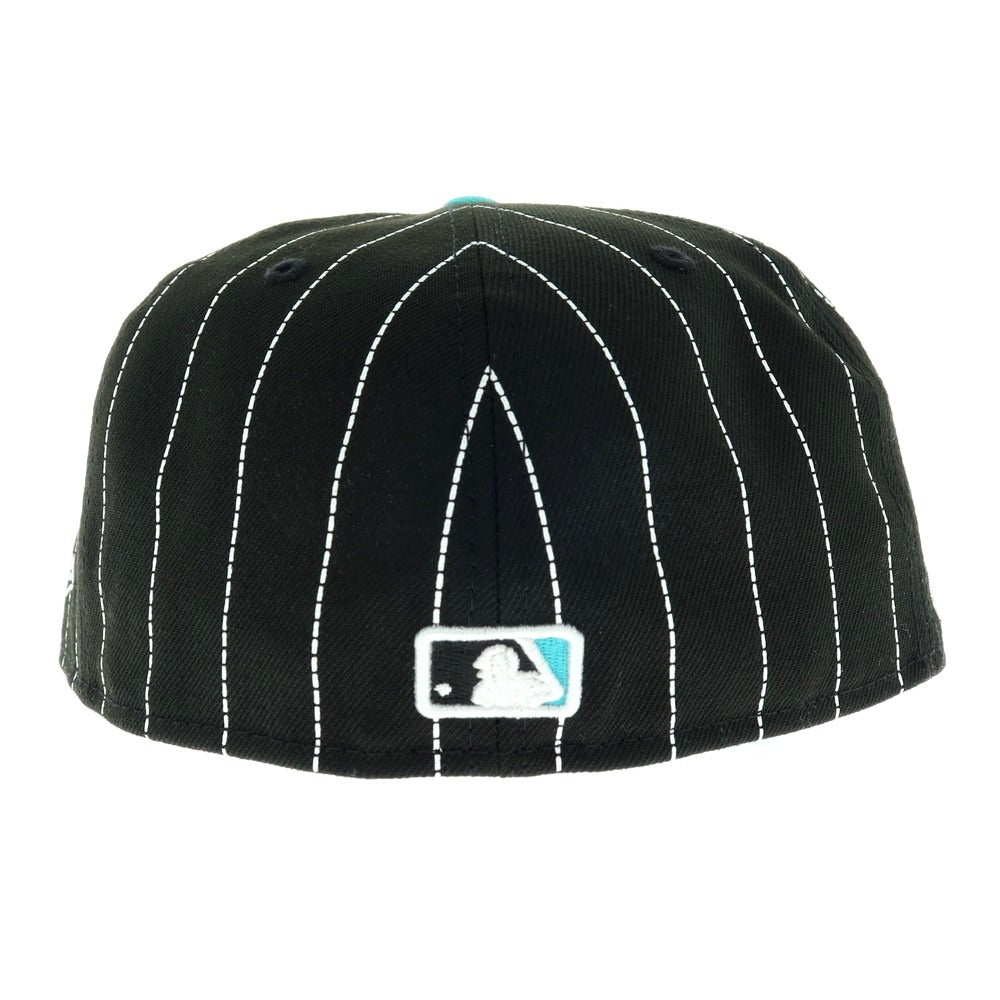 【中古】【未使用】シュプリーム Supreme 2025年秋冬 MLB Teams Box Logo New Era キャップ ブラックxブルーグリーン【 7 1/4 】【 状態ランクS 】【 メンズ 】