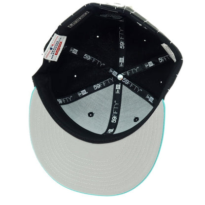 【中古】【未使用】シュプリーム Supreme 2025年秋冬 MLB Teams Box Logo New Era キャップ ブラックxブルーグリーン【 7 1/4 】【 状態ランクS 】【 メンズ 】