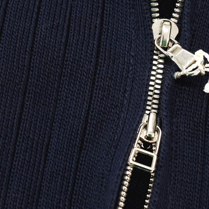 【中古】トゥモローランド TOMORROWLAND tricot コットン スタンドカラー ダブルジップ カーディガン ネイビー【サイズM】【 状態ランクA 】【 メンズ 】